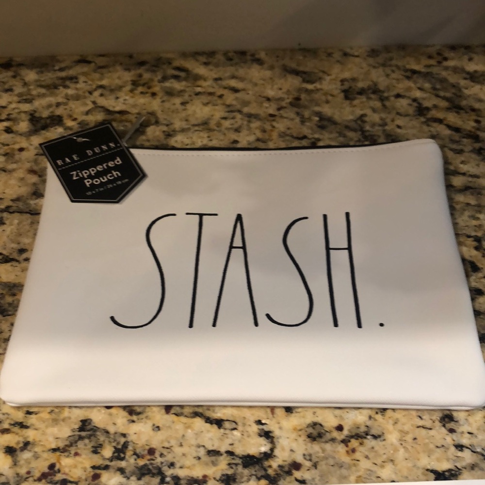 Rae Dunn Stash Zippered Pouch